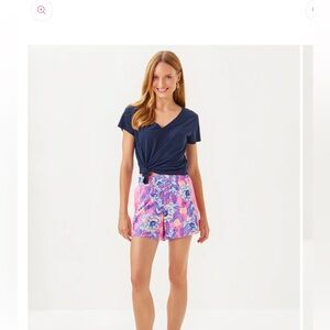 NEW Lilly Pulitzer,  PINK SORBET
BAL HARBOUR STRETCH SHORT. SZ M